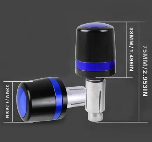 Extrémités de bouchon anti-vibration pour guidon moto Yamaha XS 850 embouts de poids haute densité - 7