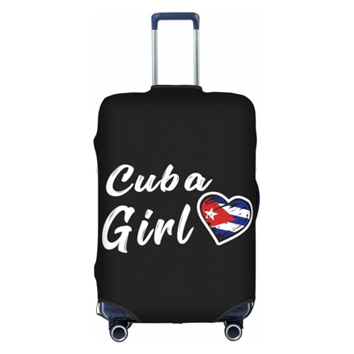 Travel Luggage Cover Cuba Girl Heart Fashion Washable Baggage Suitcase Protector Fit For Luggage X-Large