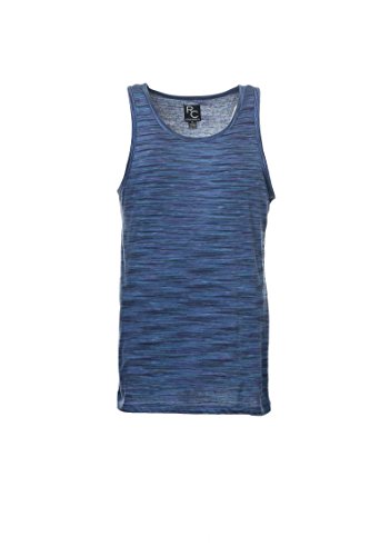 Ron Chereskin Men's Jem Space Dyed Tank-Blue-XL
