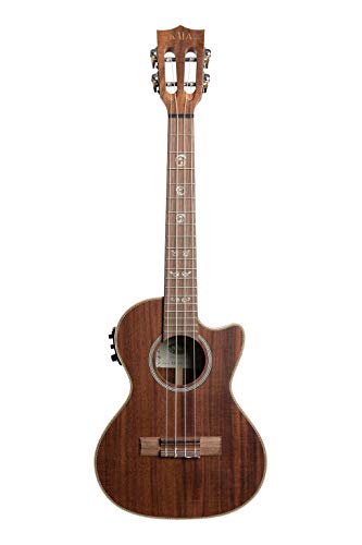 Kala KA-SA-TE-C – Acacia massif – Ukulele tenor électro (+ étui) - Les Beatles, Paul McCartney, John Lennon, RIngo Starr, George Harrison Kala KA-SA-TE-C – Acacia massif - Ukulele tenor électro (+ étui)