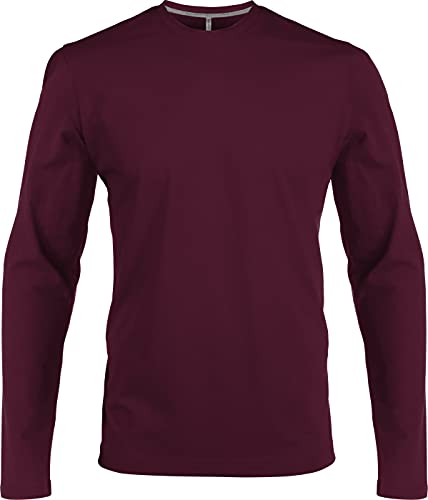Preisvergleich Produktbild Kariban - Herren Langarm Rundhals T-Shirt / Wine, M