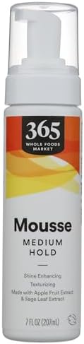 Cabelos Cacheados: Guia Completo de Cuidados, Tipos e Rotina Ideal 2 365 by Whole Foods Market, Mousse, 7 Fl Oz