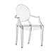 Edgemod Burton Arm Chair in Clear (Set of 4)