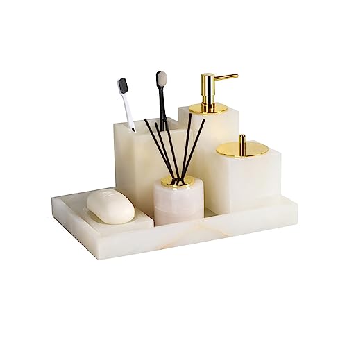 Home Bathroom With Ceramic Five-piece Pair Gargle Cup Washing Set