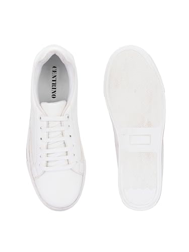 Image of Centrino Women's Casual Sneaker | Casual Colorblock Lace-Up Shoes with Soft Cushion Insole | Lightweight, Comfortable Low-Top Fashion Sneakers for Everyday Wear (7608)