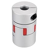 QUARKZMAN Flexible Wellenkupplung 14mm bis 19mm Aluminium Pflaumekupplung L66 x D40mm Klauenkupplung Spinne Wellenverbinder für 3D Drucker DIY CNC Maschine Schrittmotor