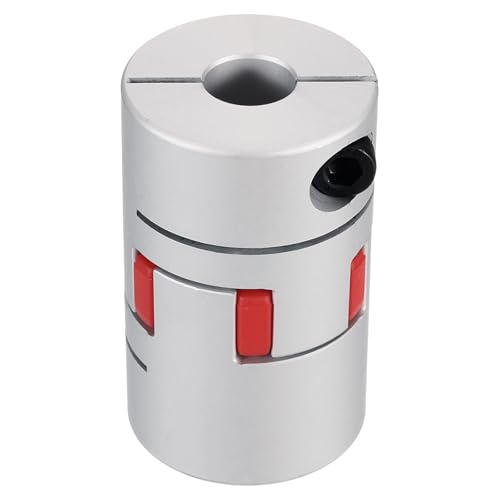 QUARKZMAN Flexible Wellenkupplung 14mm bis 19mm Aluminium Pflaumekupplung L66 x D40mm Klauenkupplung Spinne Wellenverbinder für 3D Drucker DIY CNC Maschine Schrittmotor