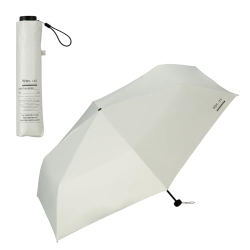 男の晴雨兼用傘 日傘 IZA Type:LIGHT ＆ LARGE オフ [遮光率100%・UVカット率100%・UPF50＋・遮熱] メンズ イーザ 男性 折りたたみ傘 シンプル 軽量 通勤 通学 旅行 ビジネス オフィス WECZA-2504-102の商品画像（Amazon）
