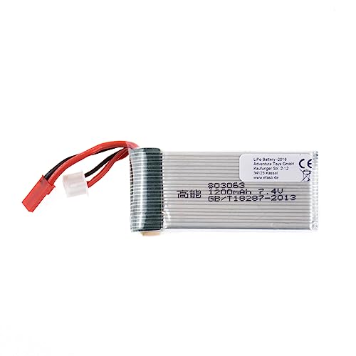 Akku Li-Ion 18650 7,4V 1200mAh, BEC-Stecker, 69x37x19mm, 85g passend f&uuml;r Amewi 21087 Drift Sports car Breaker