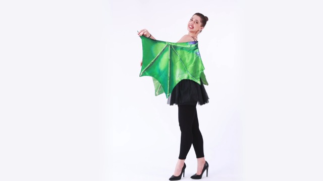 Amazon.com: Seasons Women Green Dragon Cape Wing, Women Halloween Dragon  Dress Costume : Clothing, Shoes & Jewelry