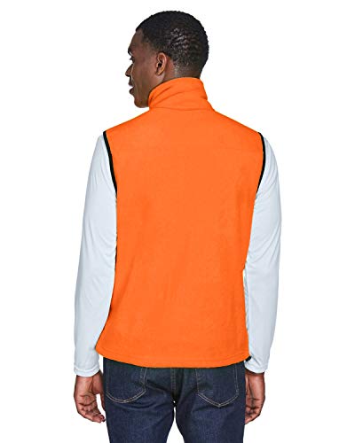 Harriton Adult 8 Oz. Fleece Vest L Safety Orange #TOP3