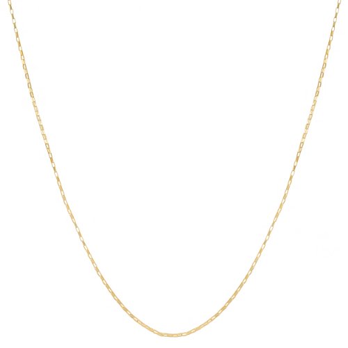 Kooljewelry 14k Yellow, White or Rose Gold 0.7 mm Long Box Chain (16, 18, 20, 22, 24, or 30 inch)