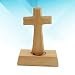 BESPORTBLE Cruz de Madera Decoraciones de Mesa Rústico Cruz Ornamento Católico Religioso...