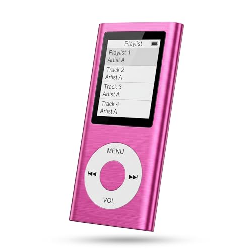 MP3 Player, Digital Music Player, Lossless Music Player with Slim Classic Digital LCD 1.8 Screen, Mini USB Port, Bluetooth & Metal Body for Students Running, Walking