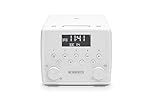 Roberts SOUND49 FM/DAB/DAB+ Digital Radio with Bluetooth, Alarms and CD Player, White
