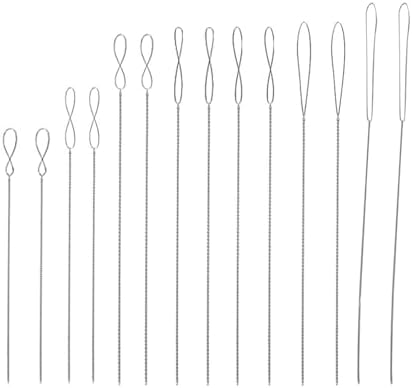 Lot De 6 Aiguilles à Perles "Grand Œil" En Acier Carbone - Tailles Assorties Pour Perles De Rocaille