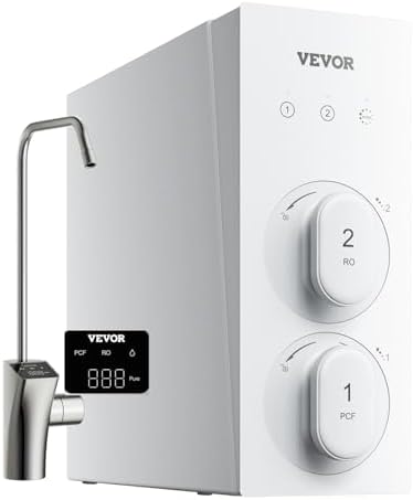 VEVOR Reverse Osmosis System, 8 Stage 600 GPD Tankless Reverse Os...