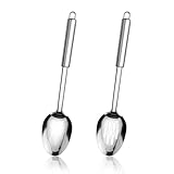 【Space saving】Cette cuillère de service à fente possède un trou de suspension à l'extrémité du manche, ce qui vous permet de la suspendre n'importe où dans la cuisine. Cela peut rendre votre cuisine plus ordonnée et économiser plus d'espace pour une cuisine limitée