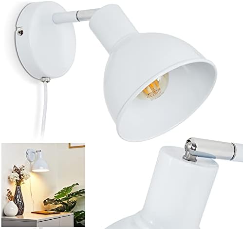Lampa sufitowa Tina, metalowa lampa sufitowa w kolorze czarnym/złotym, 2 lampy, z regulowanymi reflektorami, 2 x gniazdo E14, reflektor w stylu retro/vintage, bez żarówek