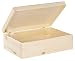 Produktbild LAUBLUST Große Holzkiste mit Deckel - 40x30x14cm, Natur, FSC® | Allzweck-Kiste aus Holz - Aufbewahrungskiste | Geschenk-Verpackung | Deko-Kasten zum Basteln | Spielzeug-Truhe | Erinnerungsbox