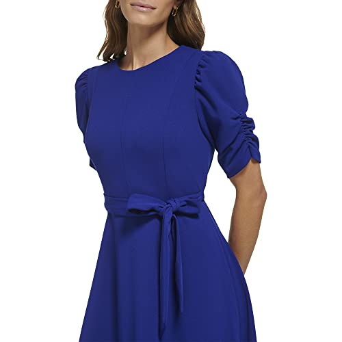 Image of DKNY Women's Jewel Neck Scuba Crepe Dress