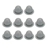 Generic 10pcs Hole Plug 1/4 Inch (7.2mm) Button Plugs Fit for 6-6.5mm Hole, Snap in Locking Hole Tube Plug Gel Tube Waterproof Plug Tube Plug, Grey