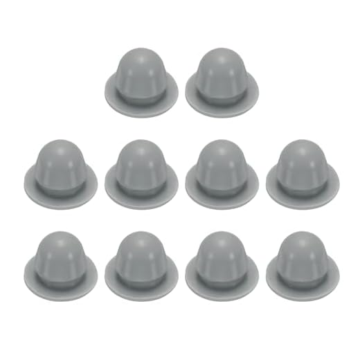 Generic 10pcs Hole Plug 1/4 Inch (7.2mm) Button Plugs Fit for 6-6.5mm Hole, Snap in Locking Hole Tube Plug Gel Tube Waterproof Plug Tube Plug, Grey