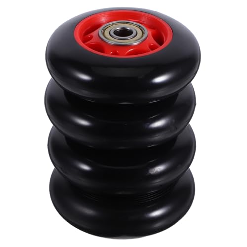 WOONEKY 4 Piezas Ruedas de Rodillo de Plástico para Fitness de Poleas para Bicicleta y Cinta de Correr Transporte y Almacenamiento Compatible con Equipos de Gimnasio