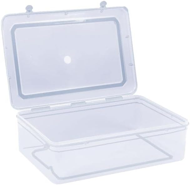 Ewings Clear Plastic Storage Box Organizer - Standard Container with Lid & Lock, 35x23x10 cm, Multipurpose Home & Office Use