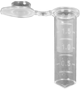 Olympus 2.0ml Microcentrifuge Tubes, Clear, Polypropylene, Boilproof, Box of 500 Tubes/Unit