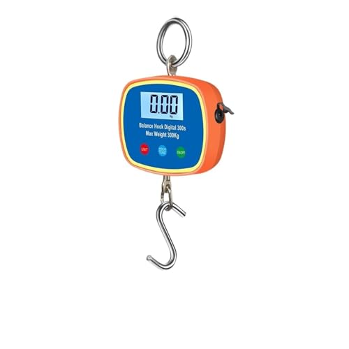 Industrial Electronic Heavy Weight Hook Crane, Digital Crane Scale, Suspension Scale, Dual LCD Crane Scale 0.05-300kg with Unit Conversion Function for Construction