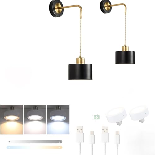 Luz de pared E27 para pasillo moderno que ilumina zonas oscuras sin usar cables