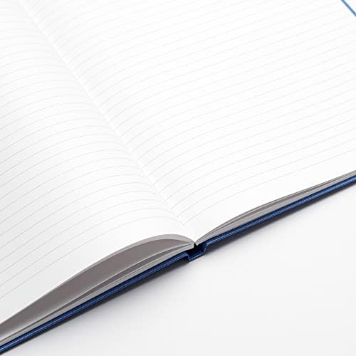 RHINO Stationery A4 Notebook | Hardback Notebooks | 192 Pages | Lined Notepad | Blue Cover | Journal Notebook
