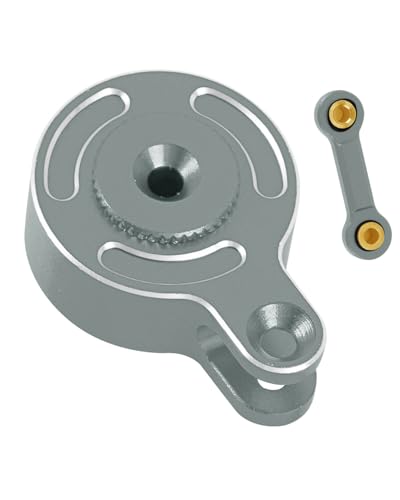 RCMYou RC Aluminum Fixed Link Steering Servo Saver Upgrades Part for 1/8 Typhon 3S BLX 1/10 Big Rock Granite Senton 3S BLX Kraton Outcast 4S BLX,Titanium