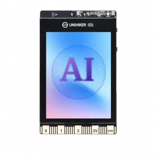 UNIHIKER K10 AI Coding Board for STEM & Beginners – Computer Vision, Offline Voice Recognition, TinyML, 2.8" Display, IoT Project Kit