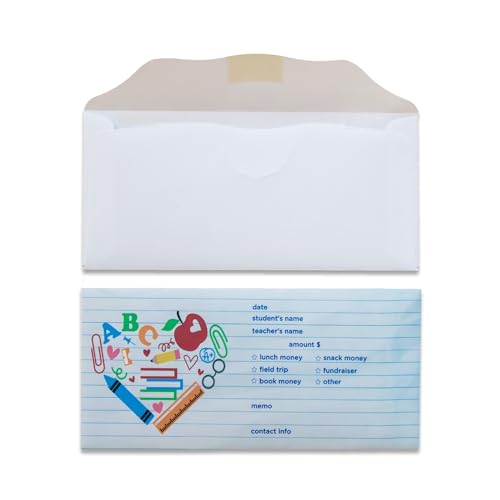 School Money Envelopes | Lunch Money | School Supplies | Class Trip (24)