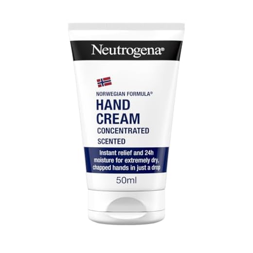 Neutrogena Crema de Manos Concentrada con Perfume (50 ml), crema de manos reparadora para pieles sensibles, crema para manos agrietadas y secas con glicerina y vitamina E
