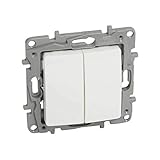 LEGRAND 664702 DOBLE CONMUTADOR 10AX/230V BLANCO NILOE