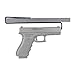 Gun Storage Solutions Pack of 4 Original Handgun Hangers