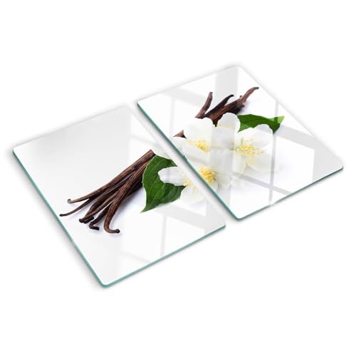 Planche en verre trempé avec pieds antidérapants pour cuisine