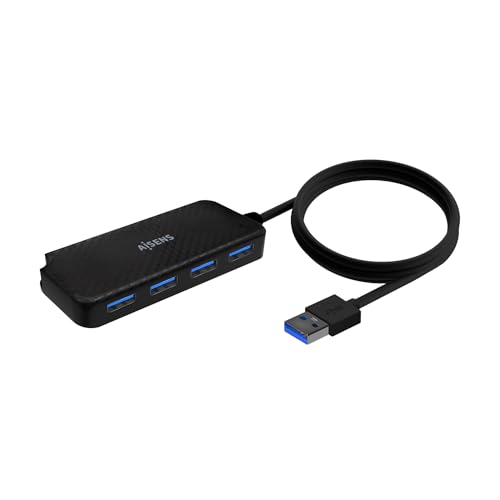 AISENS   A106 0714   Hub USB 3.0, Tipo A/M 4Xtipo A/H, Negro, 60Cm
