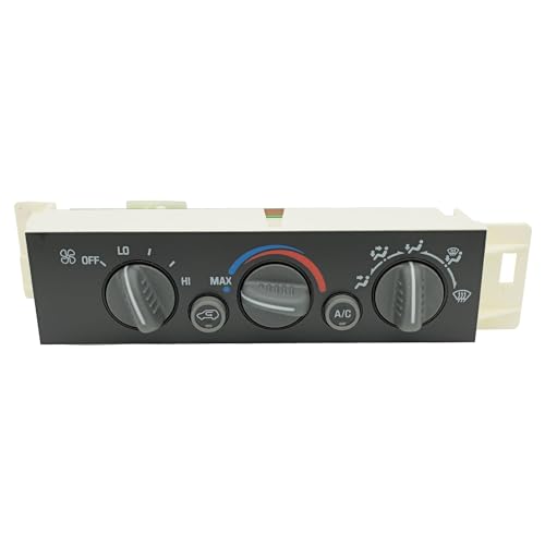 599-007 9378815 HS505 AC Heater Climate Control Switch Panel Module Without Rear Window Defogger for 1996-1999 Chevy GMC C1500 C2500 C3500 K1500 K2500 K3500 Pickup Truck 15-72548 16238895 16231175 - Thumbnail 6
