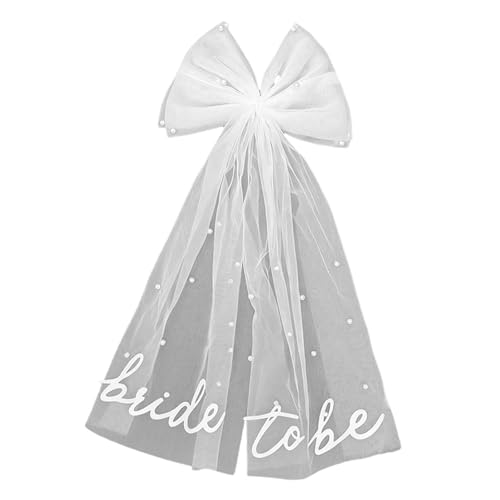 Pince à cheveux avec voile et perles : le cadeau EVJF élégant pour femme