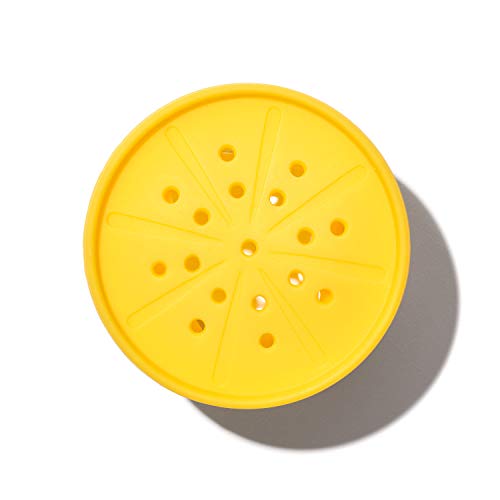 OXO Protetor de limão de silicone Good Grips para espremer e guardar, 1, amarelo