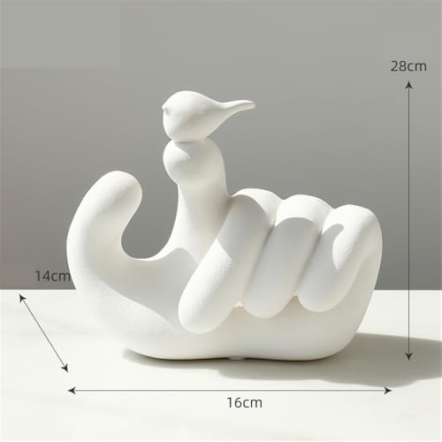 Statue oiseau moderne pour meuble vide, déco simple et chic