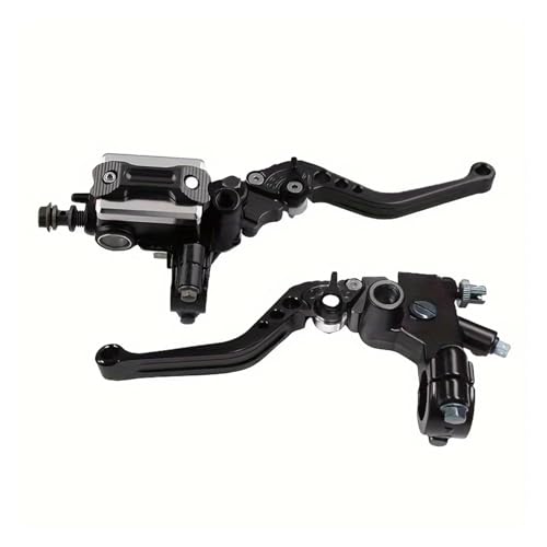 Levier d'embrayage moto et frein CNC noir pour guidon 22mm 7/8