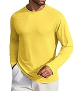 COOFANDY Men's Sun Protection UPF 50+ Shirts Long Sleeve Rash Guard Swim T-Shirts Lightweight Qui...