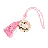 VICASKY Japanischer Omamori Glücksbringer Anhänger Goldener Tempel Kirschblüte Glocke Charm für Frauen Stilvolle Deko Schlüsselanhänger Taschenanhänger Japanisches Kultursymbol