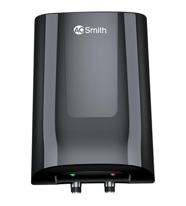 AO Smith Minibot 3 Ltr Black Vertical Geyser | Instant Water Geyser With Glass Coated Heating Element | Durable PVC Body | Warranty: 7 Yr Tank, 4 Yr Comprehensive-image-3