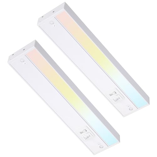 TORCHSTAR LED Under Cabinet Lighting 5CCT, 12 Inch 8W 600LM,